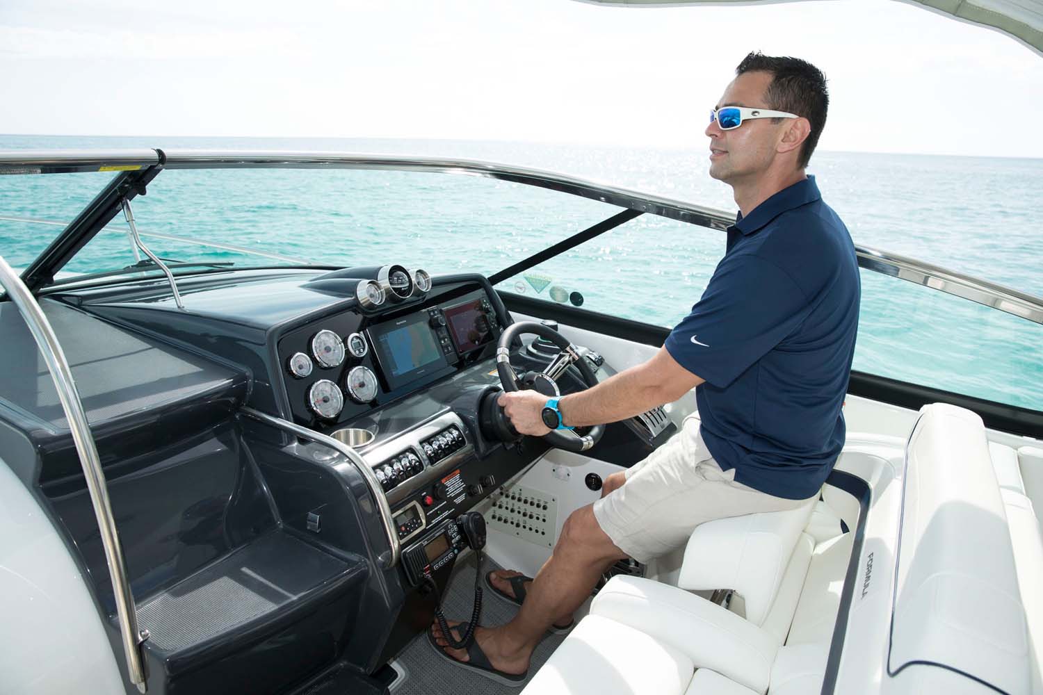 Spor tekne kaptan kumanda paneli