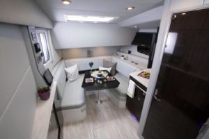 Luxury Motor boat with a stylish cabin 400 SSC
