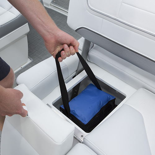 Luxury day boat with lots of storage space